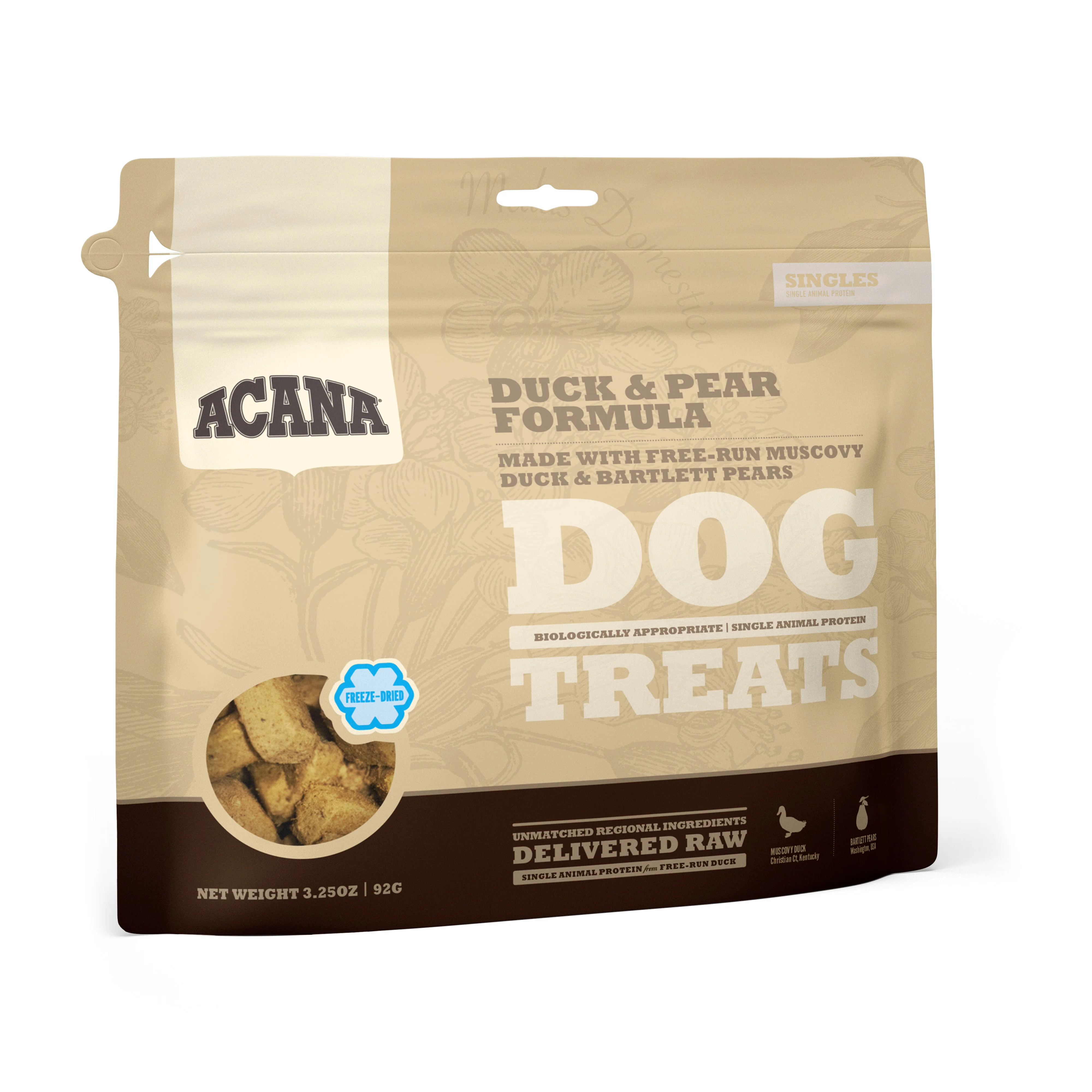 Acana Singles Freeze-Dried Duck and Pear Dog Treats - Image 2