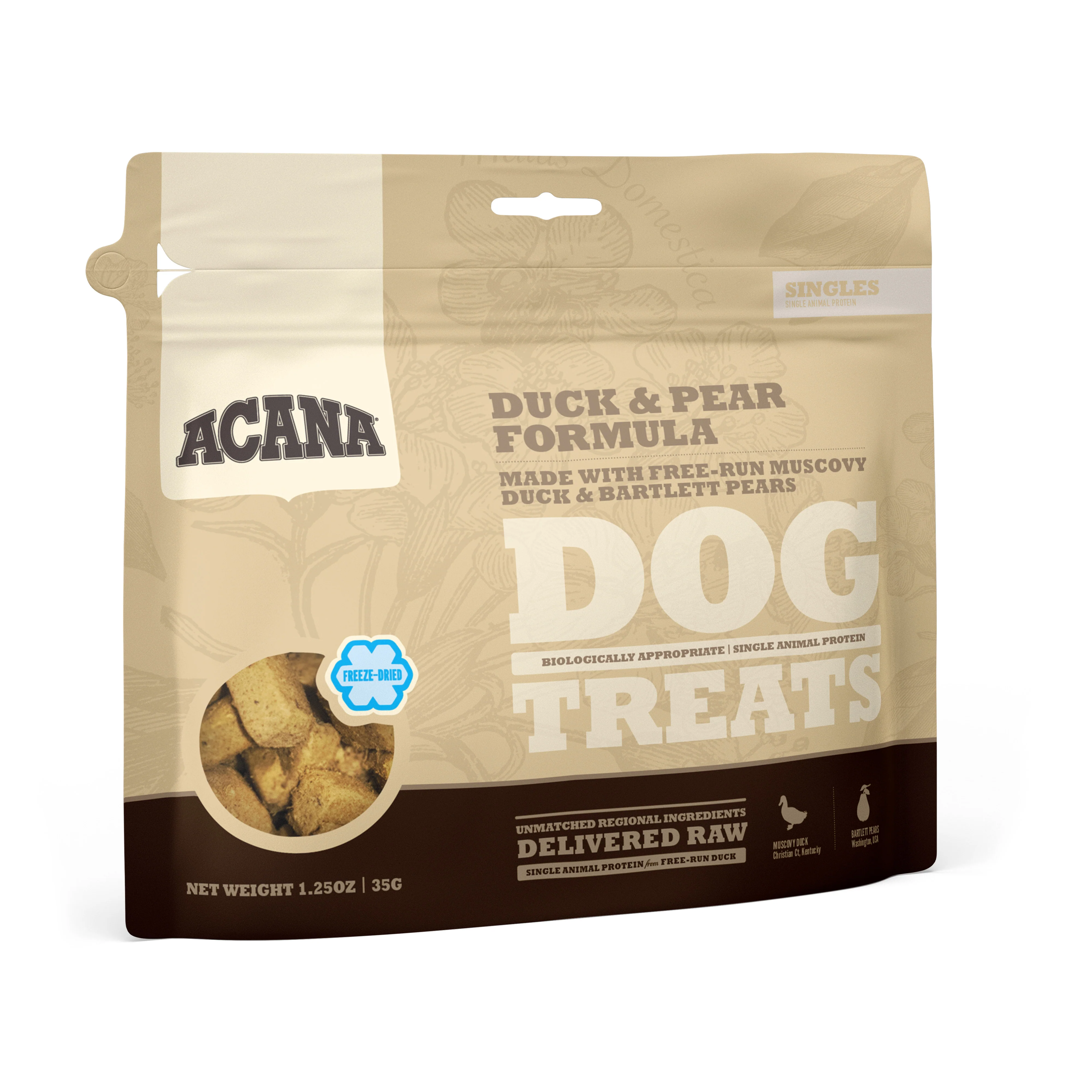 Acana Singles Freeze-Dried Duck and Pear Dog Treats - Image 3