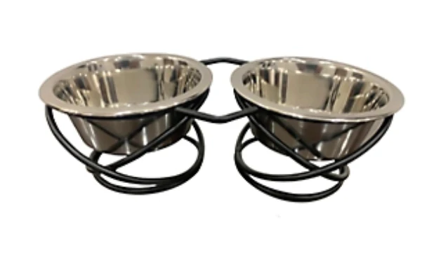 Advanced Pet Product Wire Ring Double Diner - Image 2
