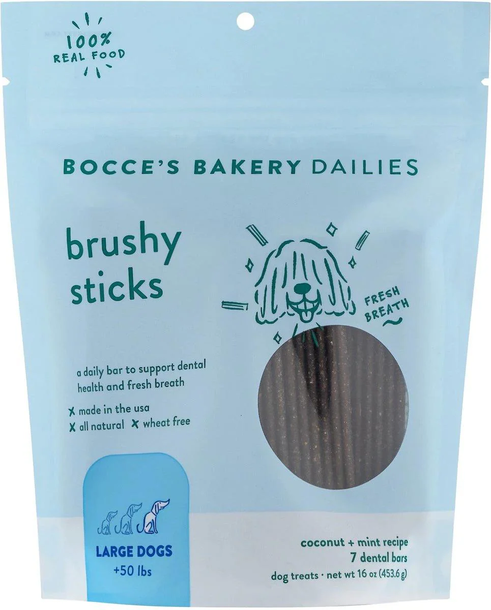 Bocce's Dailies Brushy Sticks Dental Treats - Image 2