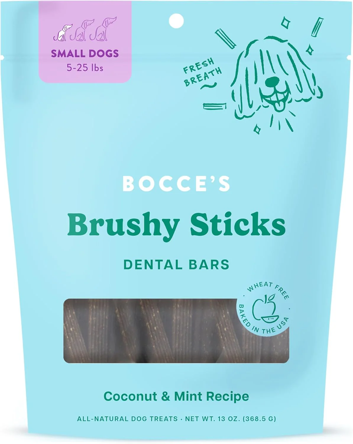 Bocce's Dailies Brushy Sticks Dental Treats - Image 3