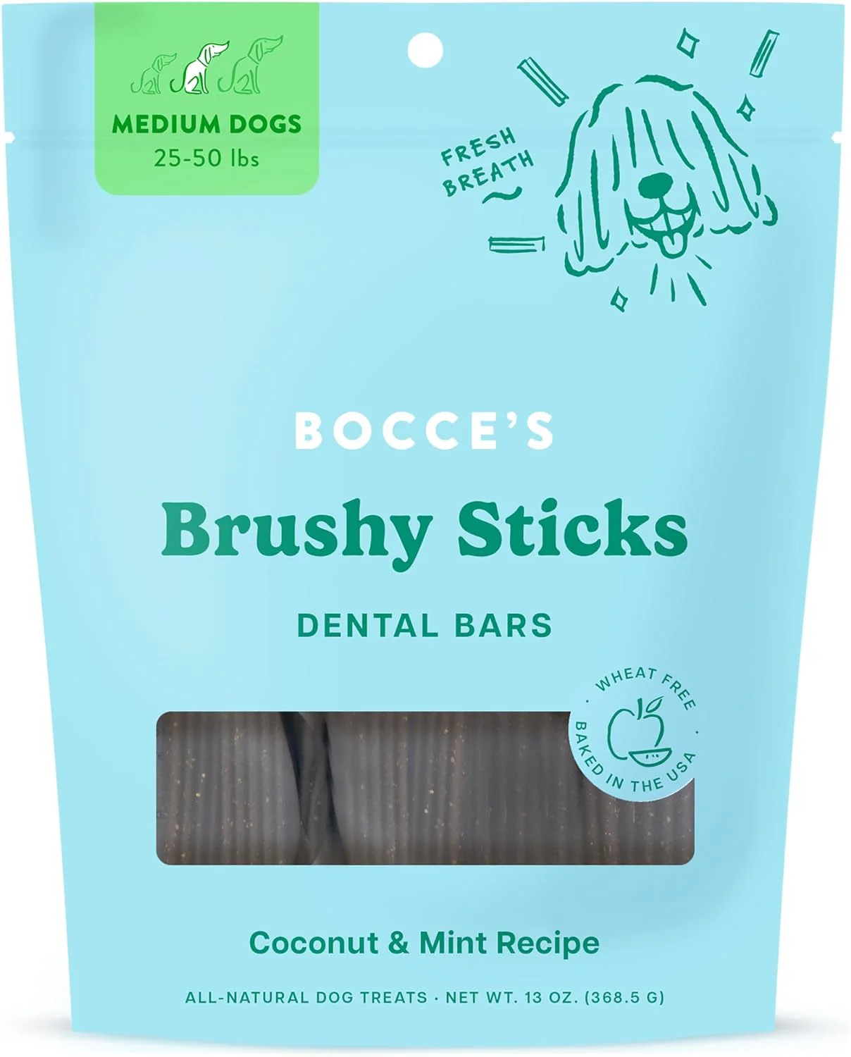 Bocce's Dailies Brushy Sticks Dental Treats - Image 4