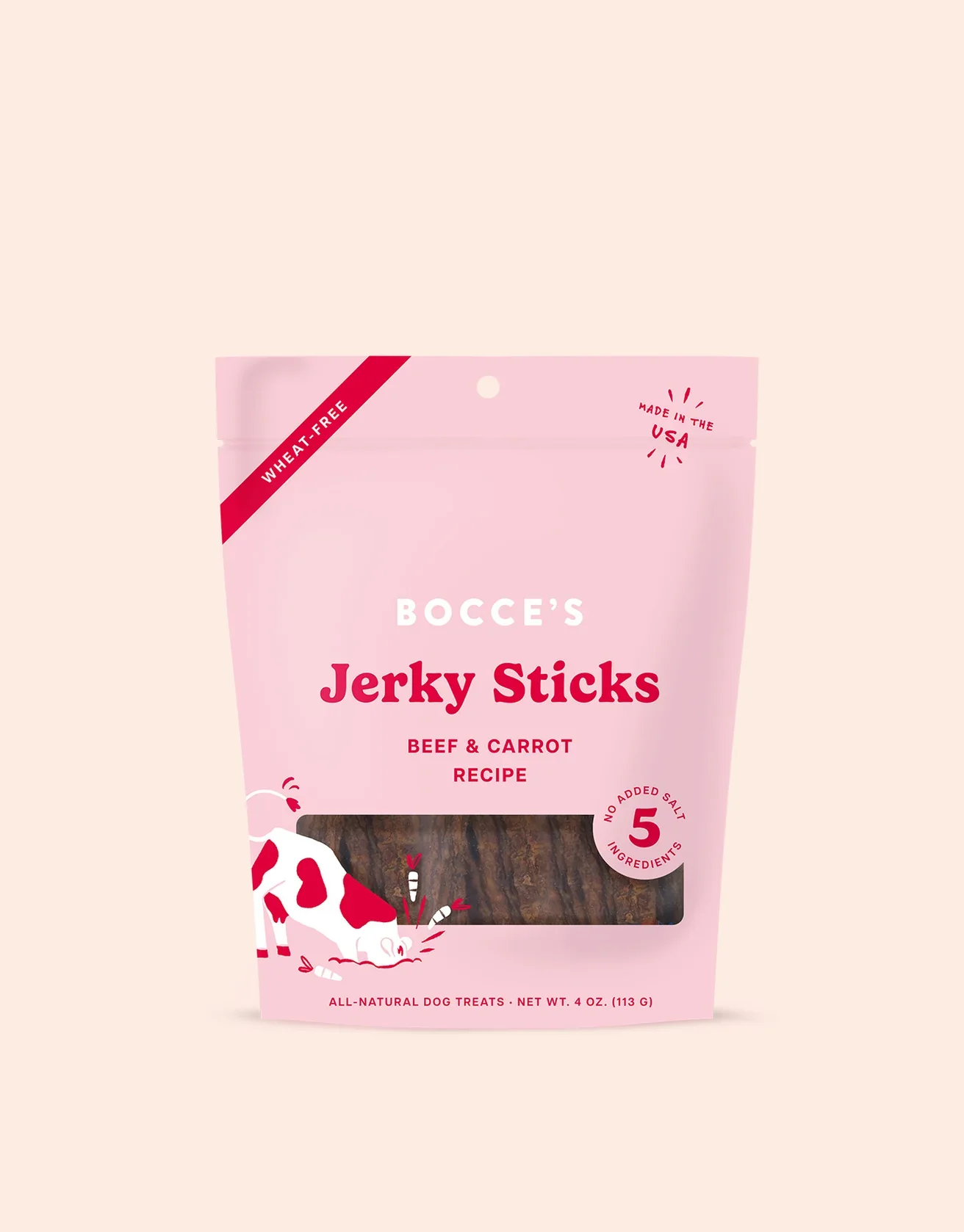 Bocce's Jerky Sticks Beef & Carrot 4 oz. - Image 3