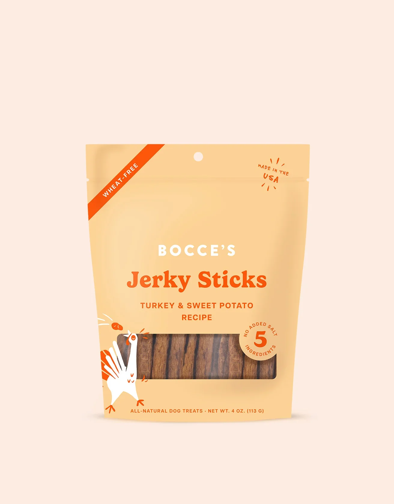 Bocce's Jerky Sticks Turkey & Sweet Potato 4 oz. - Image 3