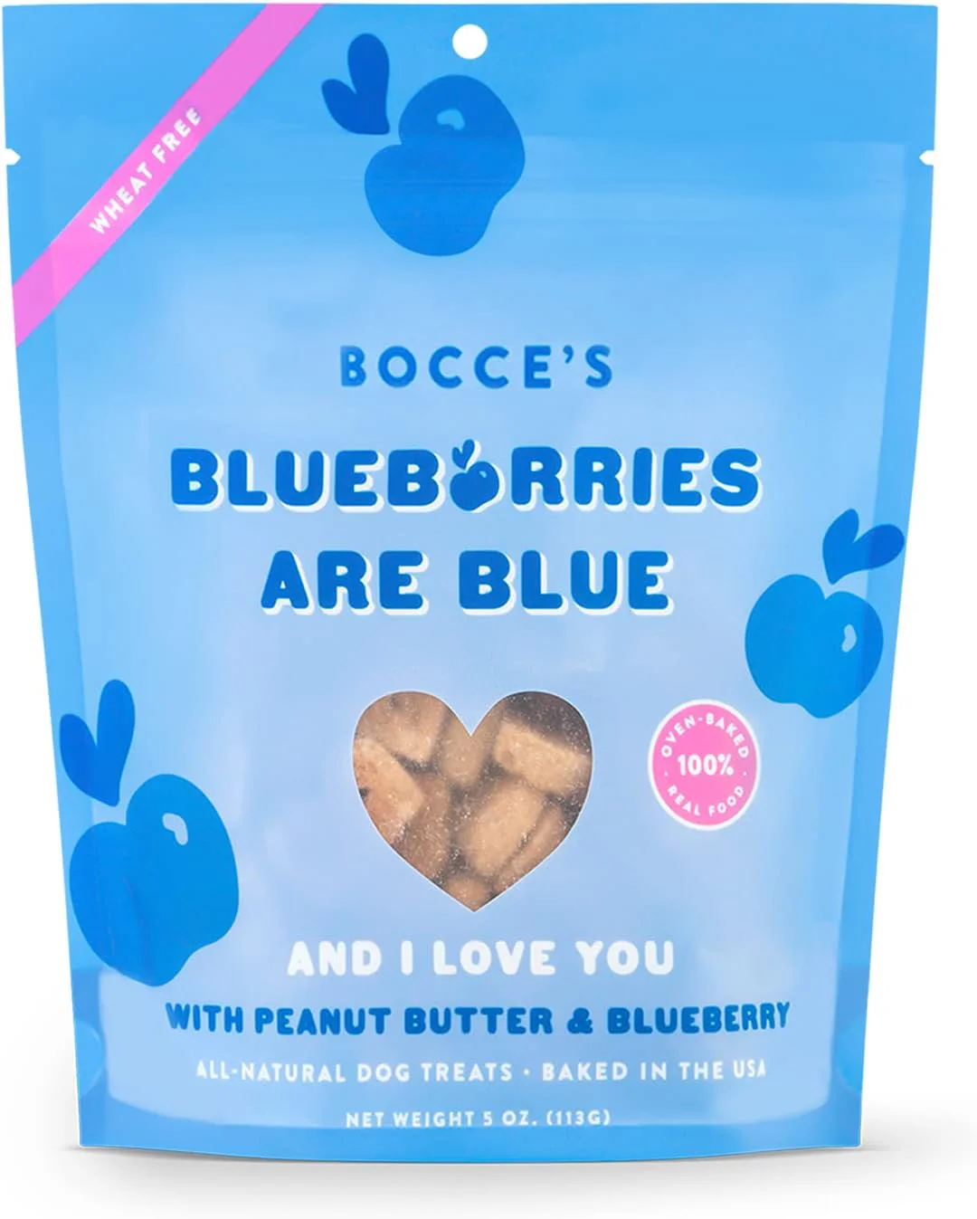 Bocce's Valentine Blueberries Are Blue & I Love You 5 oz - Image 2