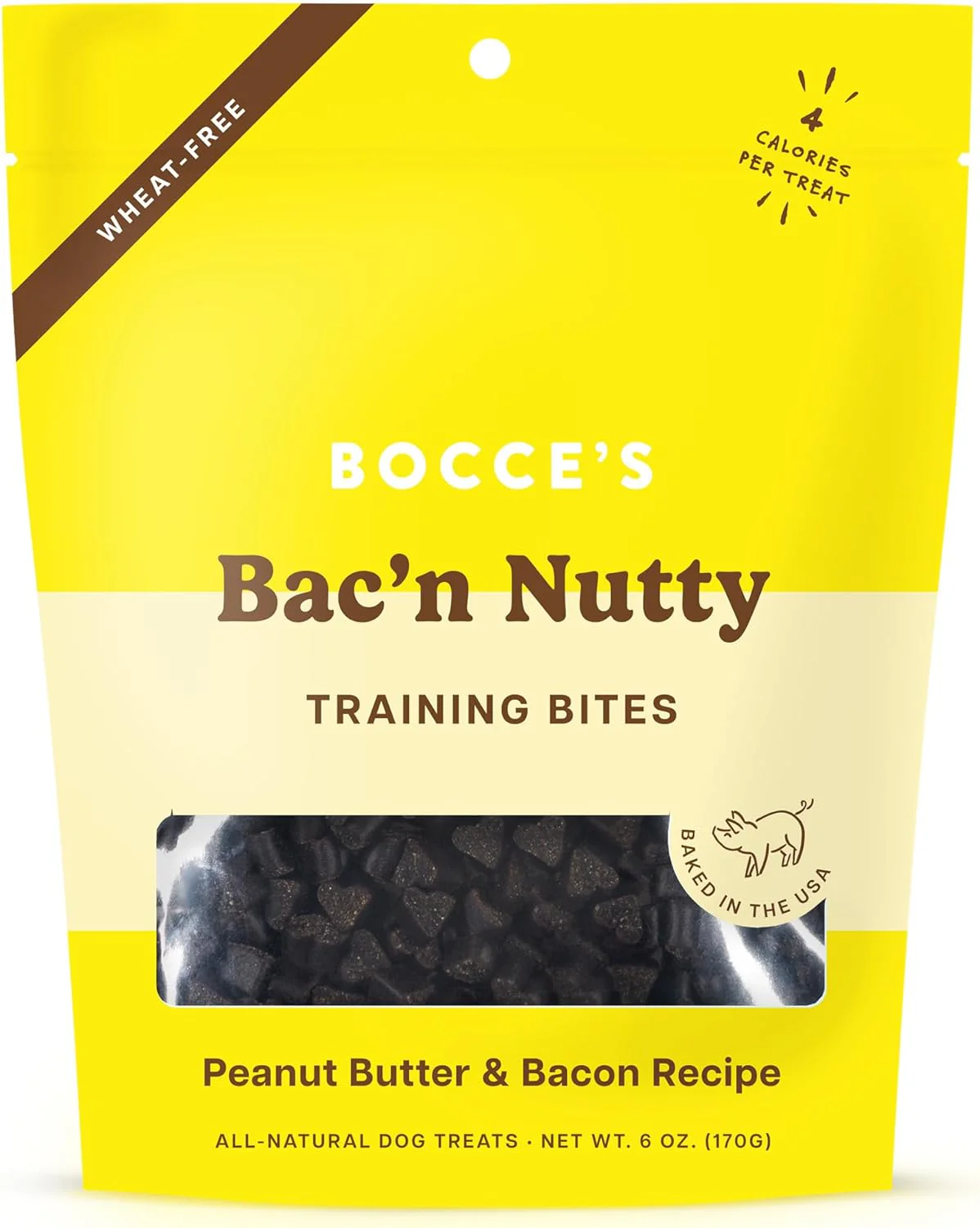 Bocce's Training Bites Bac N Nutty 6 oz. - Image 2