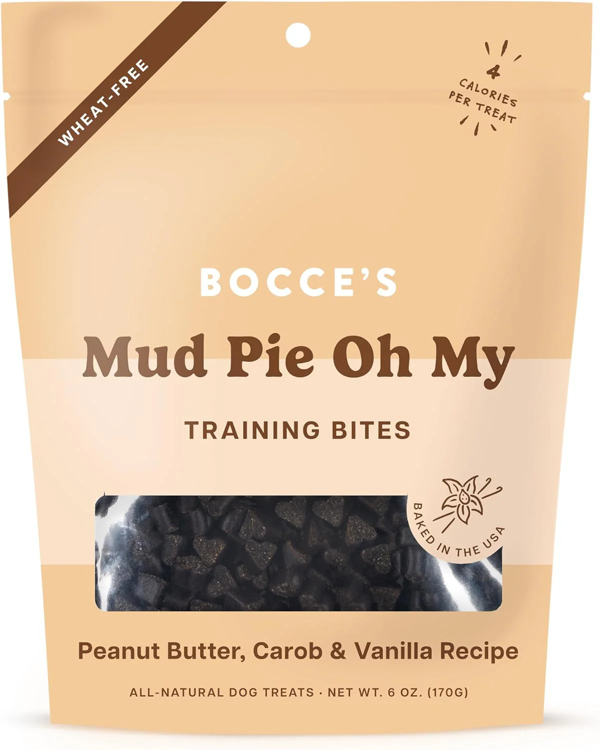 Bocce's Training Bites Mud Pie Oh My PB & Carob & Vanilla 6 oz. - Image 2