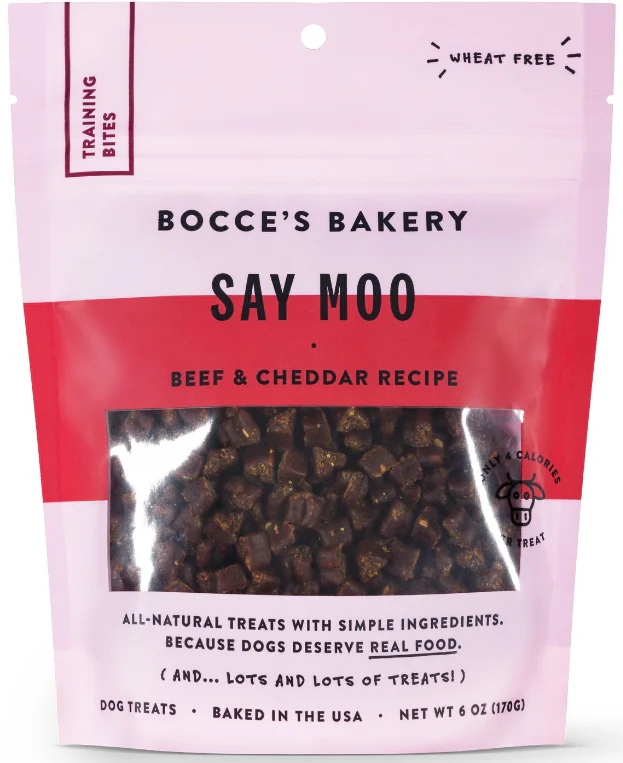Bocce's Training Bites Say Moo Beef & Cheddar 6 oz. - Image 2