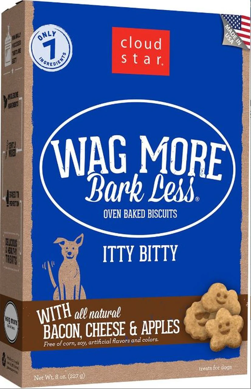 Cloud Star Wag More Bark Less Oats & Grains Biscuits with Bacon, Cheese & Apples - Image 3