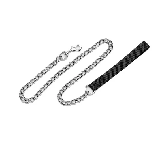 Coastal Chain Dog Leash with Nylon Handle - Image 2