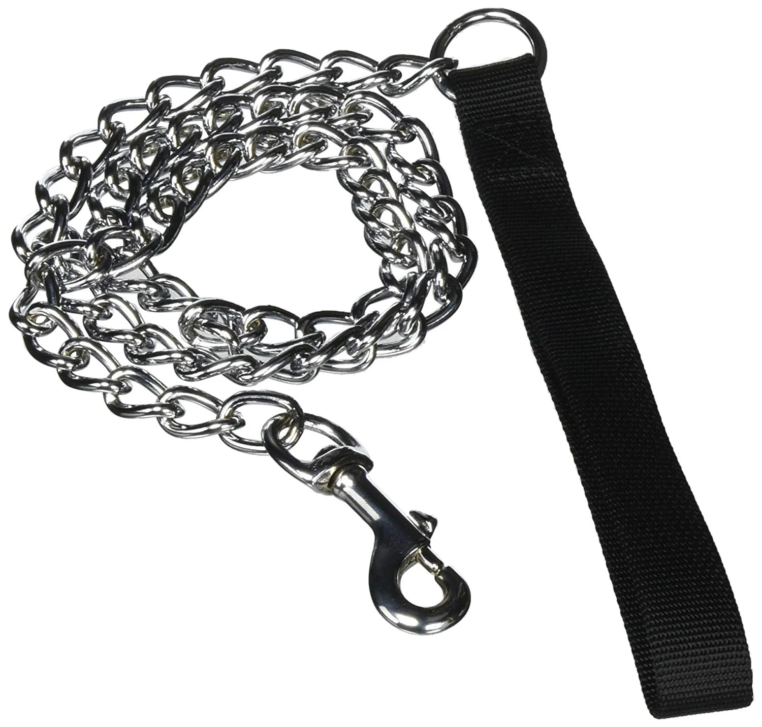 Coastal Chain Dog Leash with Nylon Handle - Image 3