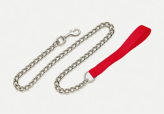 Coastal Chain Dog Leash with Nylon Handle - Image 4