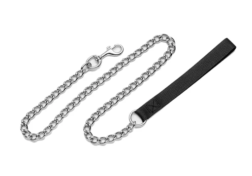 Coastal Chain Dog Leash with Nylon Handle - Image 5
