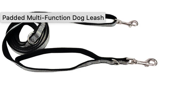 Coastal Padded Multi-Function Leash Silver 6' - Image 2