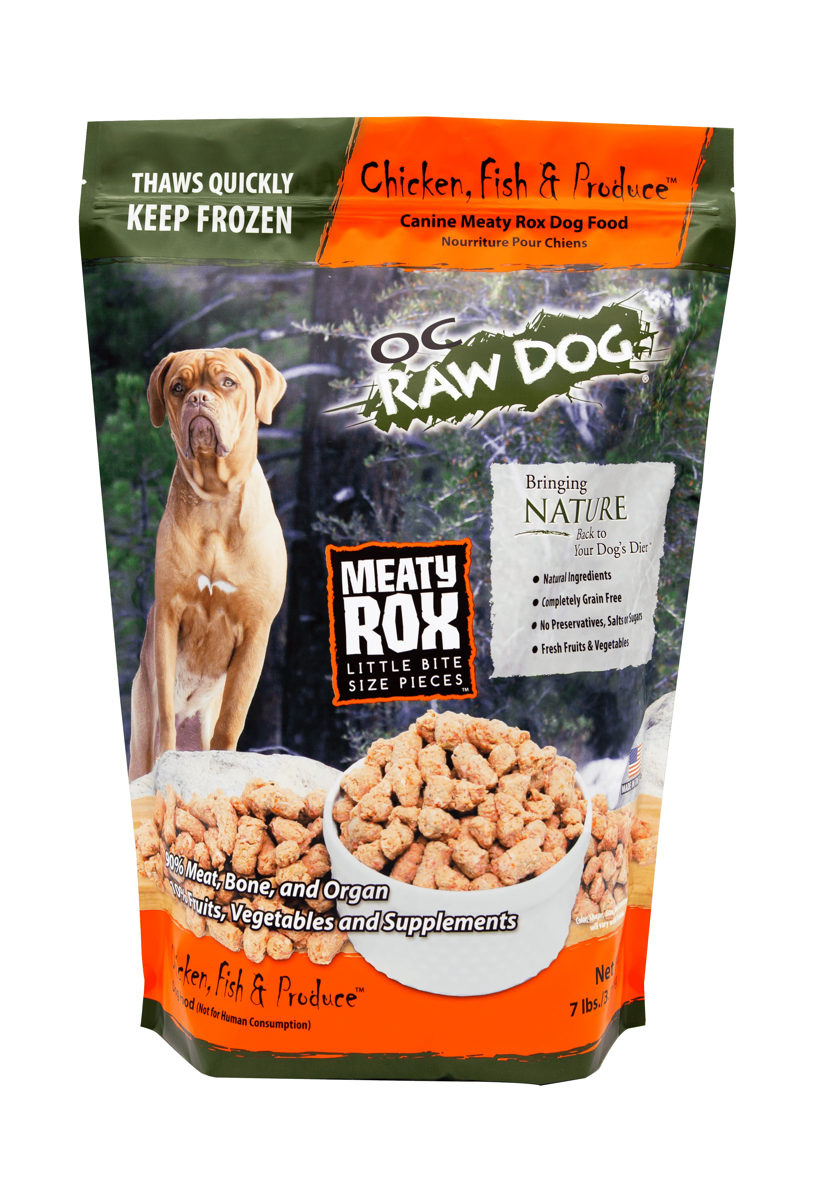 OC Raw Chicken & Fish Produce Rox 7 Lb. - Image 2