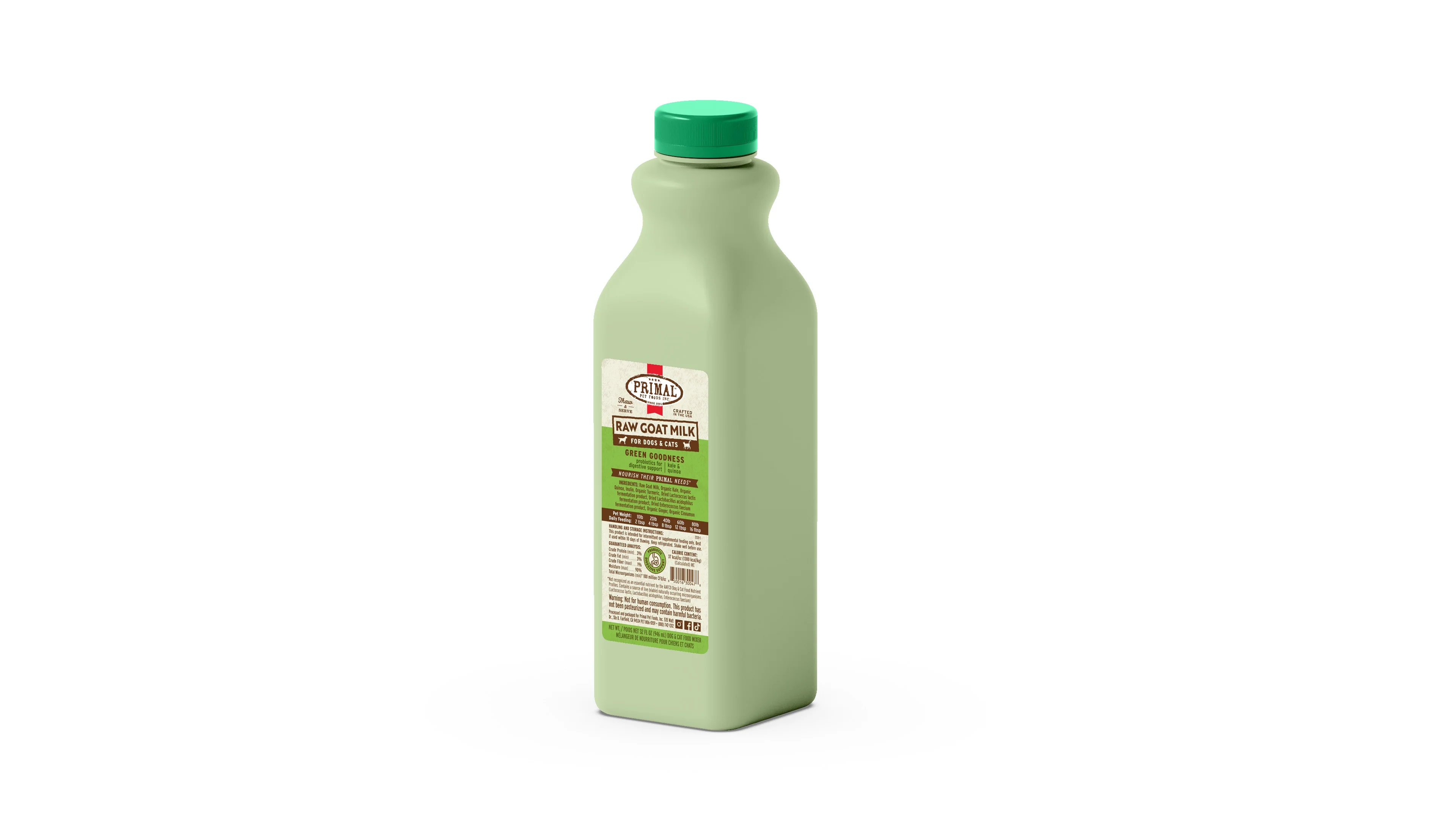 Primal Green Goodness Goats Milk 1 qt. - Image 2