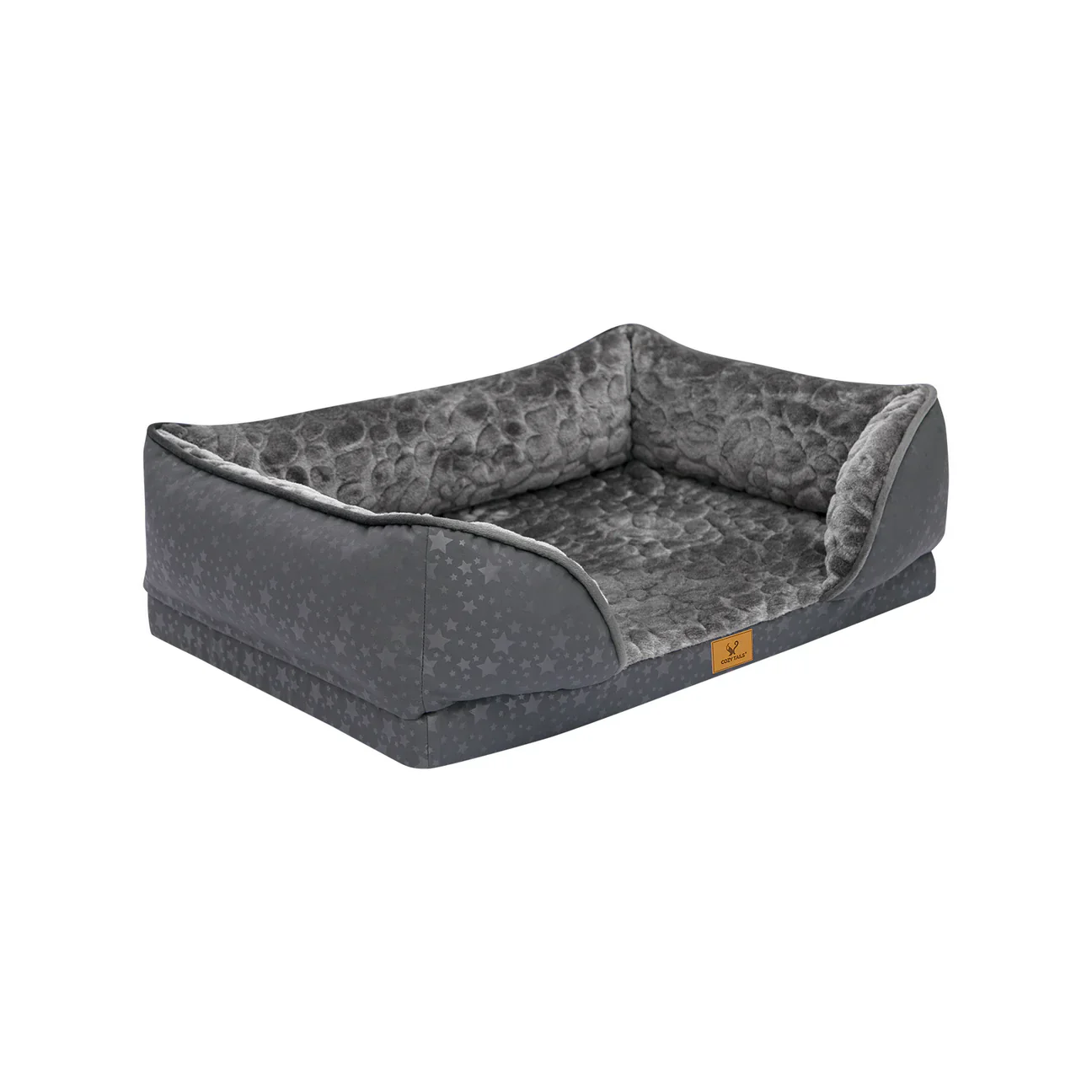 Cozy Tails Orthopedic Couch with Bamboo Charcoal Foam Cushion - Image 2