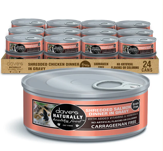 Dave's Pet Food Naturally Healthy Shredded Salmon in Gravy - Image 2