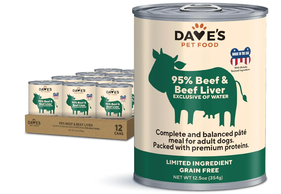 Dave's Pet Food Premium 95% Beef & Beef Liver - Image 2