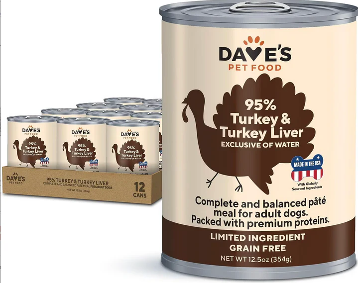 Dave's Pet Food Premium 95% Turkey & Turkey Liver - Image 2