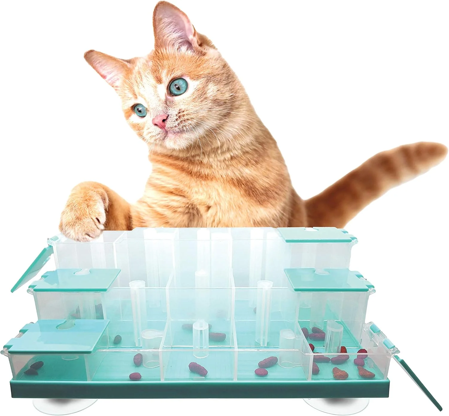 Doc & Phoebe Puzzle Feeder Cat Food and Treat Dispenser - Image 2