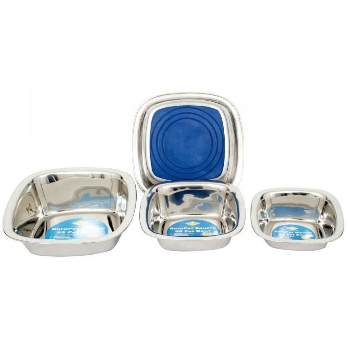 DuraPet Stainless Steel Square Bowl - Image 3