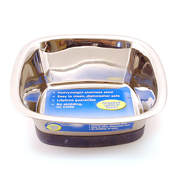 DuraPet Stainless Steel Square Bowl - Image 5