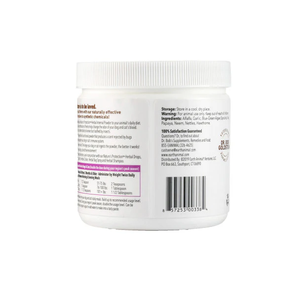 Earth Animal Nature's Protection Daily Herbal Internal Powder 8oz - Image 3