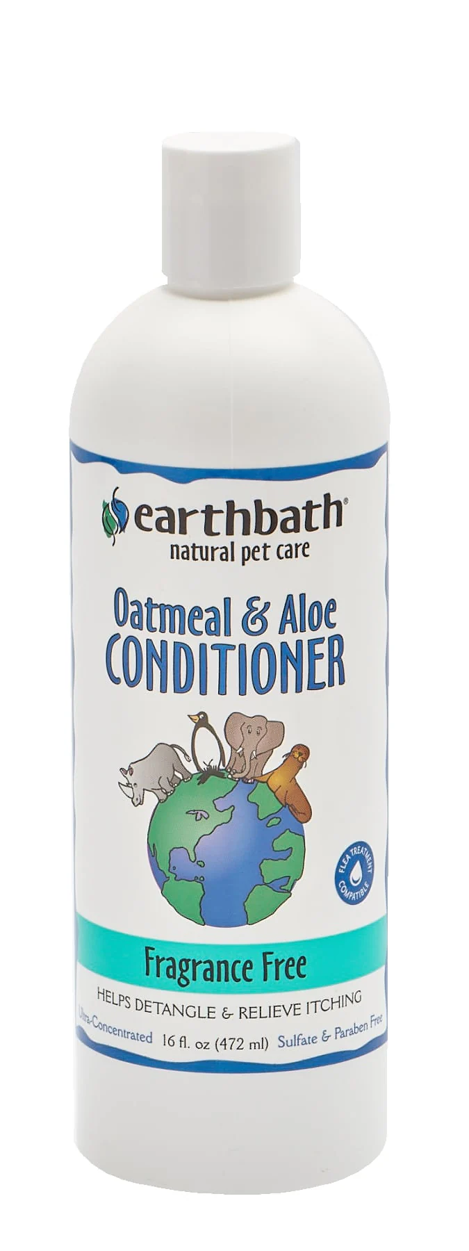Earthbath Fragrance Free Oatmeal & Aloe Conditioner 16 oz. - Image 3