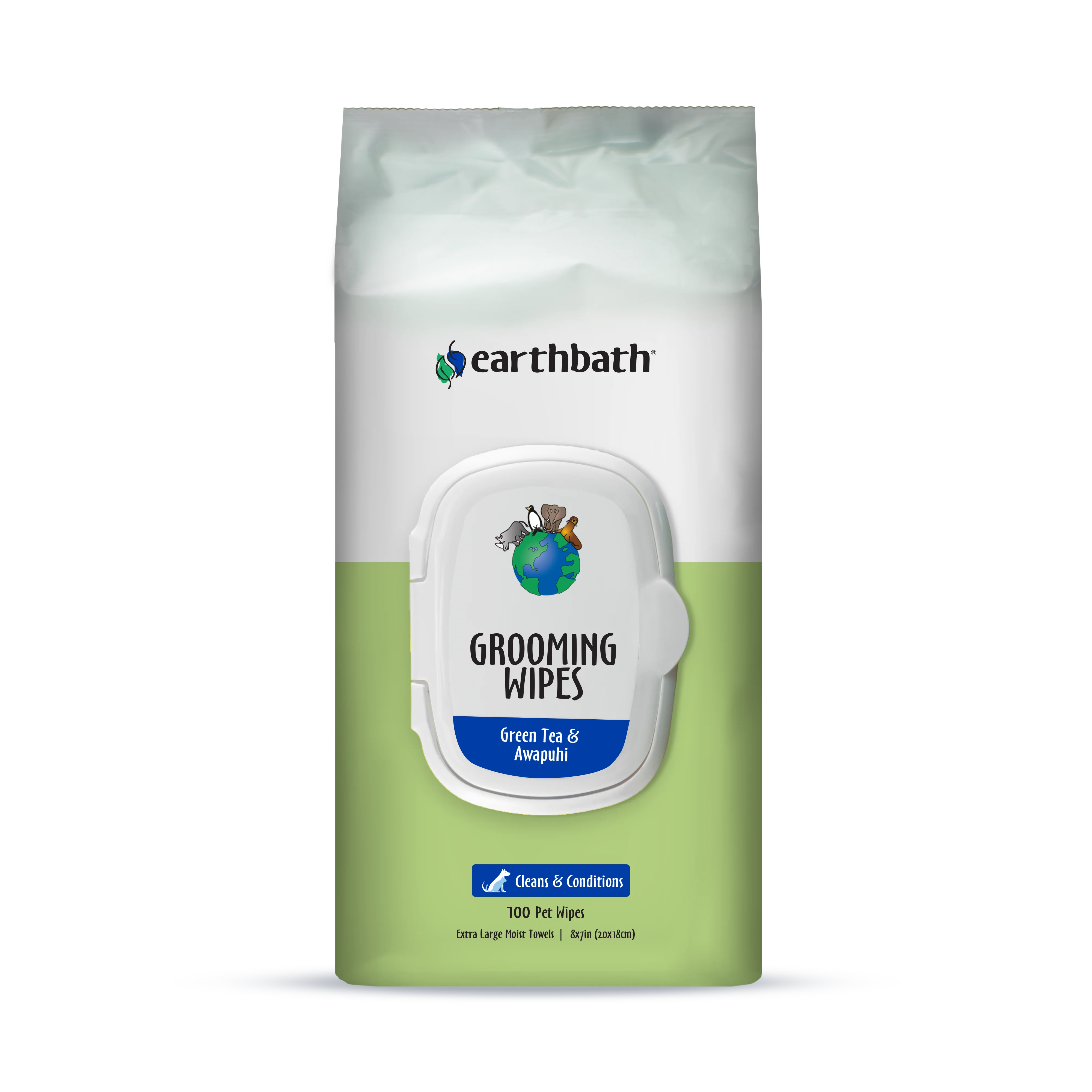 Earthbath Green Tea Grooming Wipes - Image 2