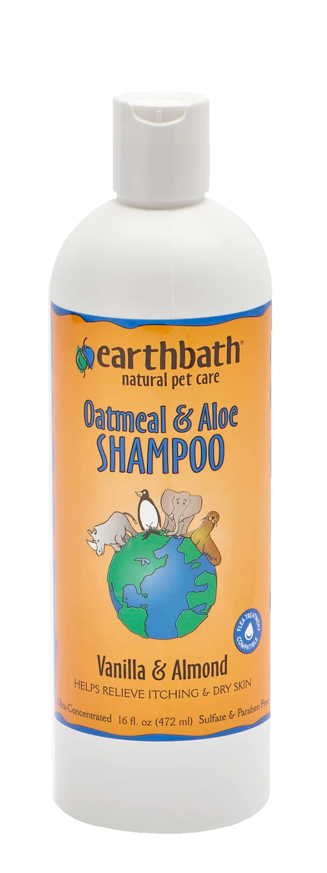 Earthbath Oatmeal & Aloe Vanilla & Almond Shampoo 16 oz - Image 3
