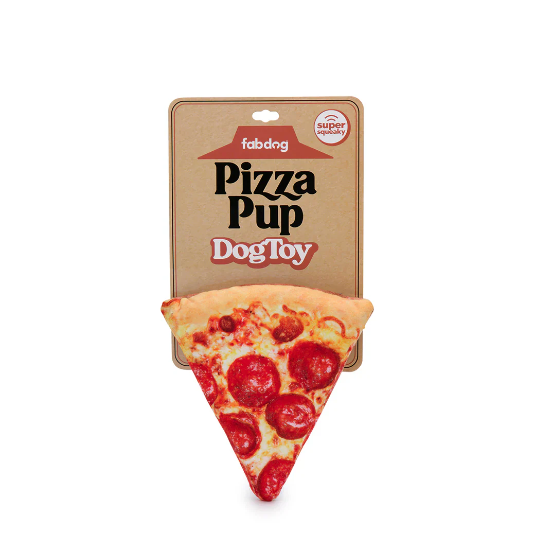 FabDog Fast Foodies Pizza Pup Slice Toy