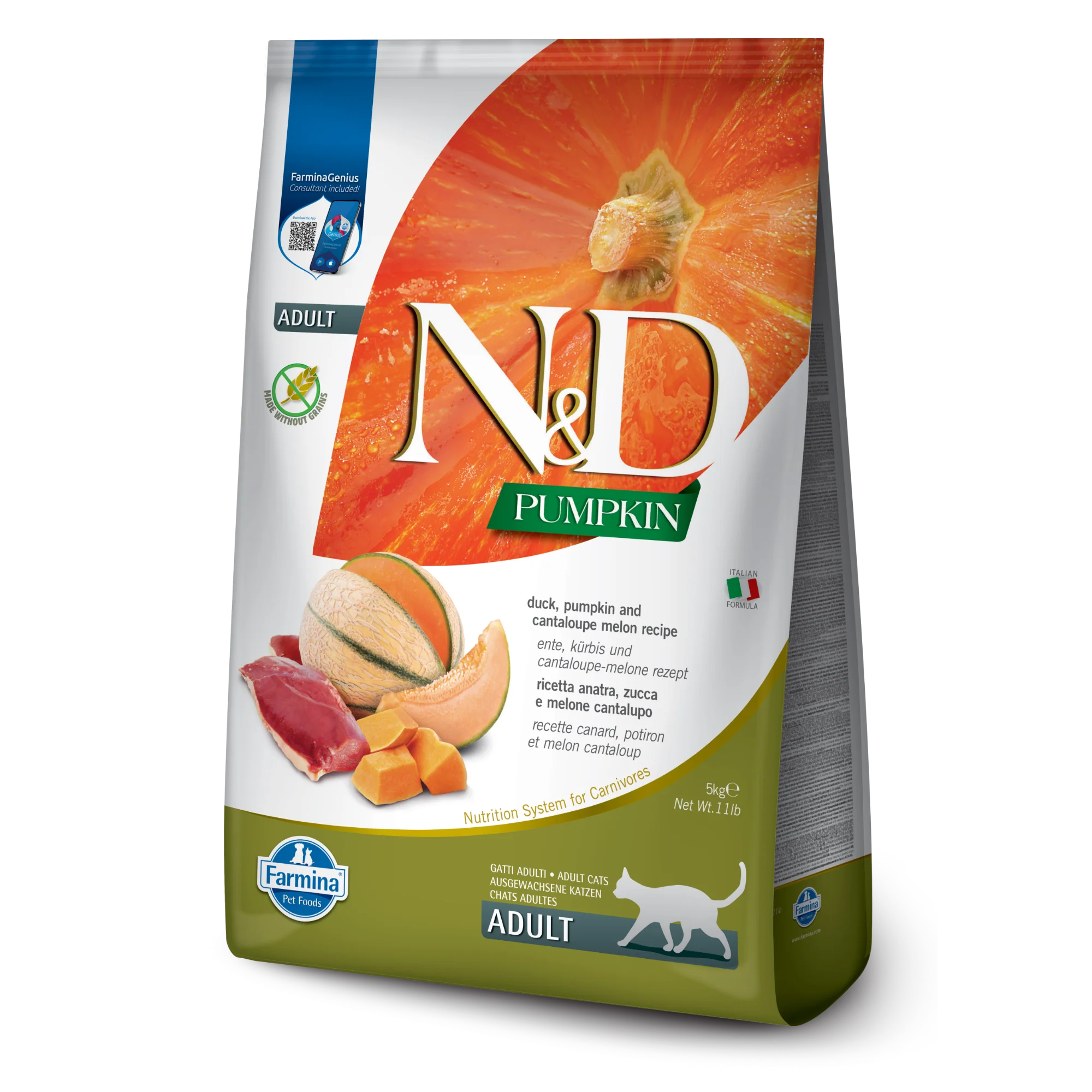 Farmina Cat N&D Pumpkin & Duck 3.3 Lb. - Image 2
