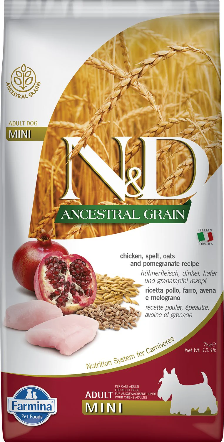 Farmina N&D Ancestral Grain Chicken & Pomegranate Mini Breed - Image 3