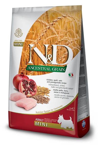 Farmina N&D Ancestral Grain Chicken & Pomegranate Mini Breed - Image 4