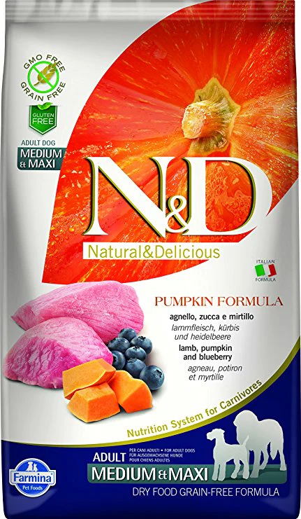 Farmina N&D Pumpkin Lamb & Blueberry Medium & Maxi Breed - Image 3