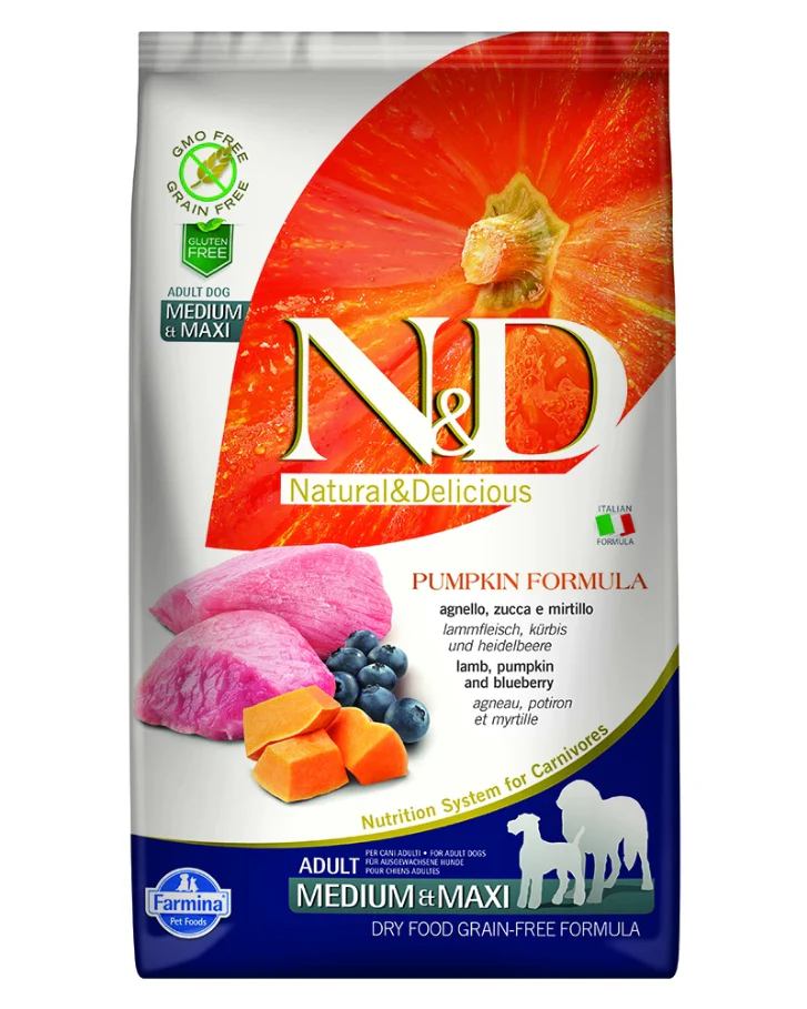 Farmina N&D Pumpkin Lamb & Blueberry Medium & Maxi Breed - Image 4