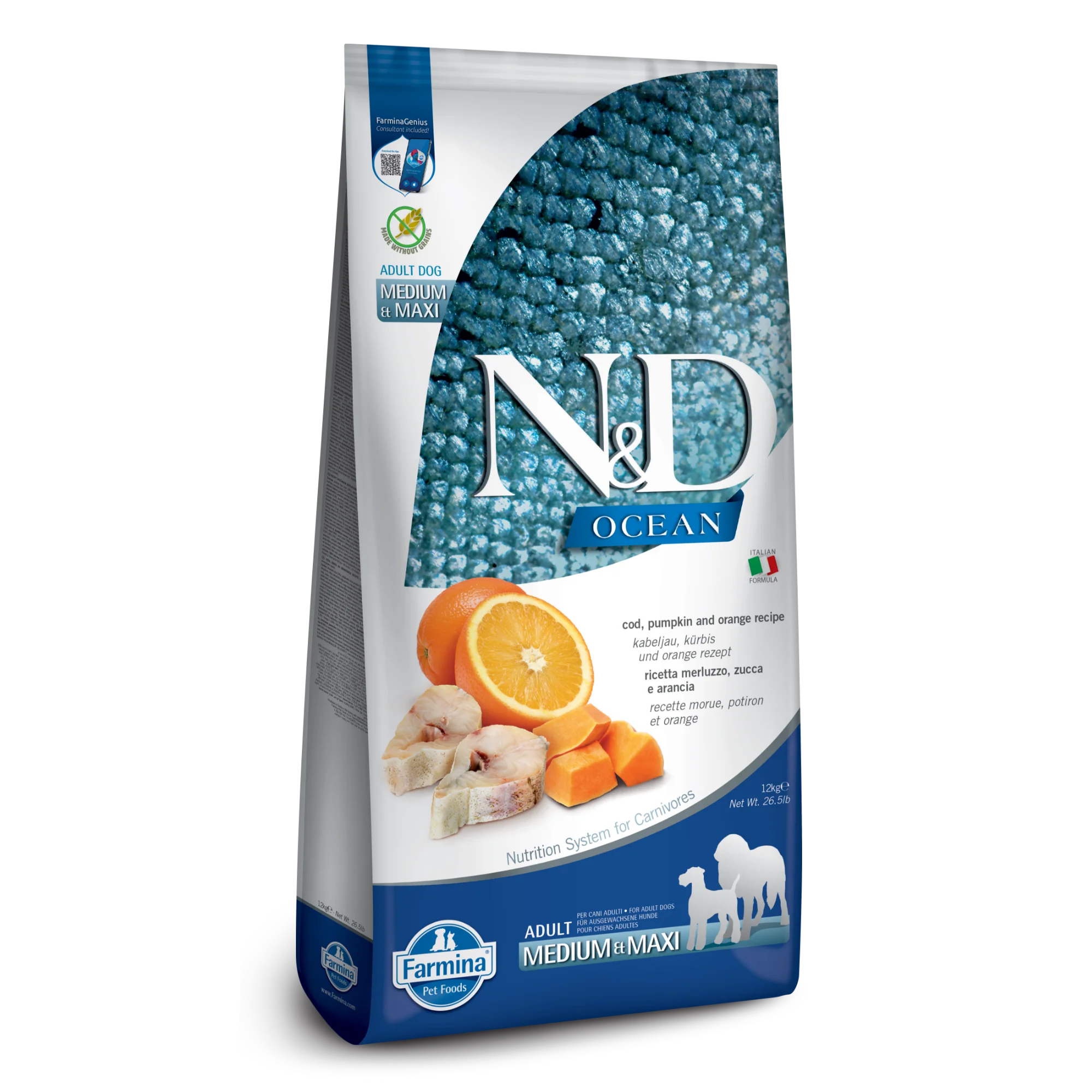 Farmina N&D Ocean Cod, Pumpkin & Orange - Image 3