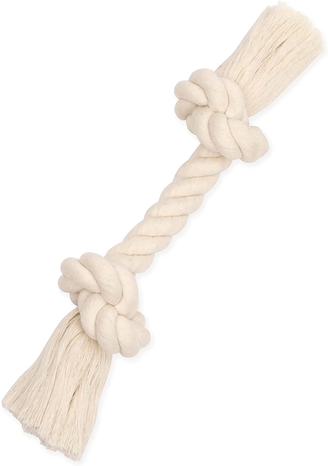 Flossy Chew White Cotton Rope Toy - Image 3