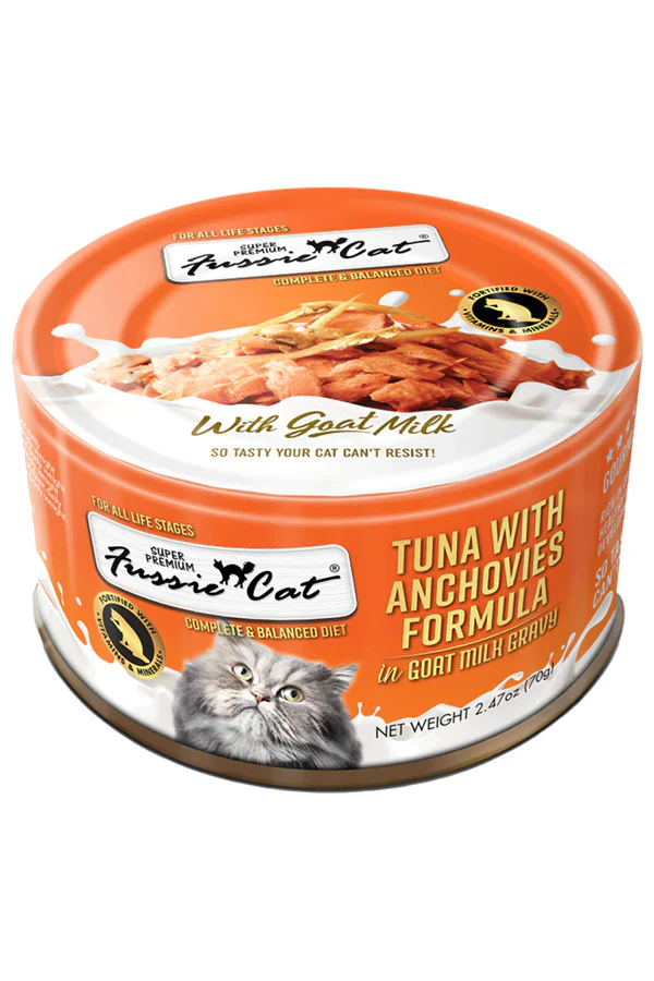 Fussie Cat Premium Tuna with Anchovies in Goats Milk - Image 2