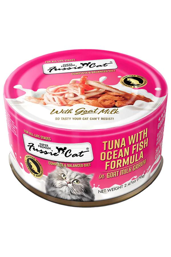 Fussie Cat Premium Tuna with Oceanfish in Goats Milk - Image 2