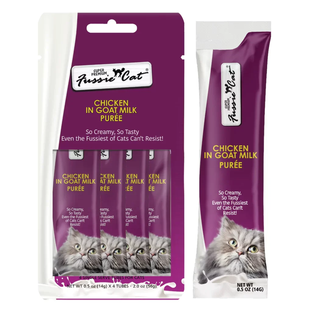 Fussie Cat Tuna With Chicken in Goat Milk Puree - Image 3