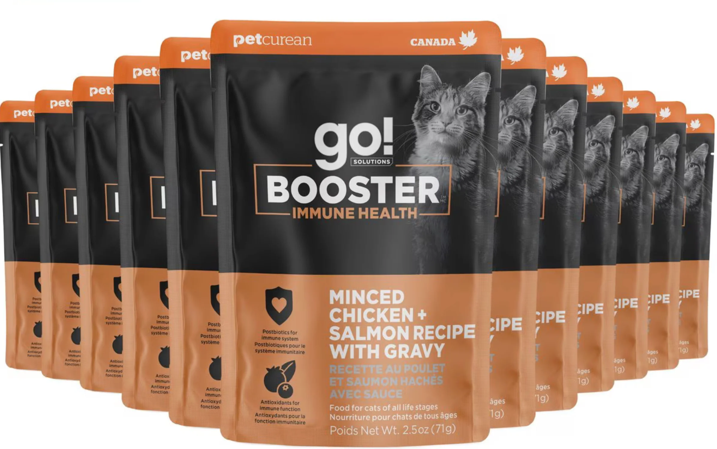 Go! Solutions Cat Booster Immune Health Chicken + Salmon Minced