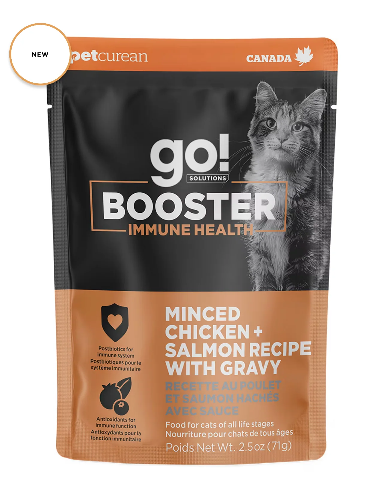 Go! Solutions Cat Booster Immune Health Chicken + Salmon Minced - Image 2