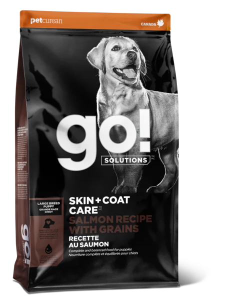 Go! Solutions Skin & Coat Care with Grain Salmon Large Breed Puppy - Image 2