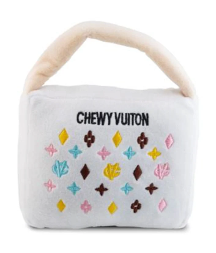 Haute Diggity White Chewy Vuiton Handbag - Image 2