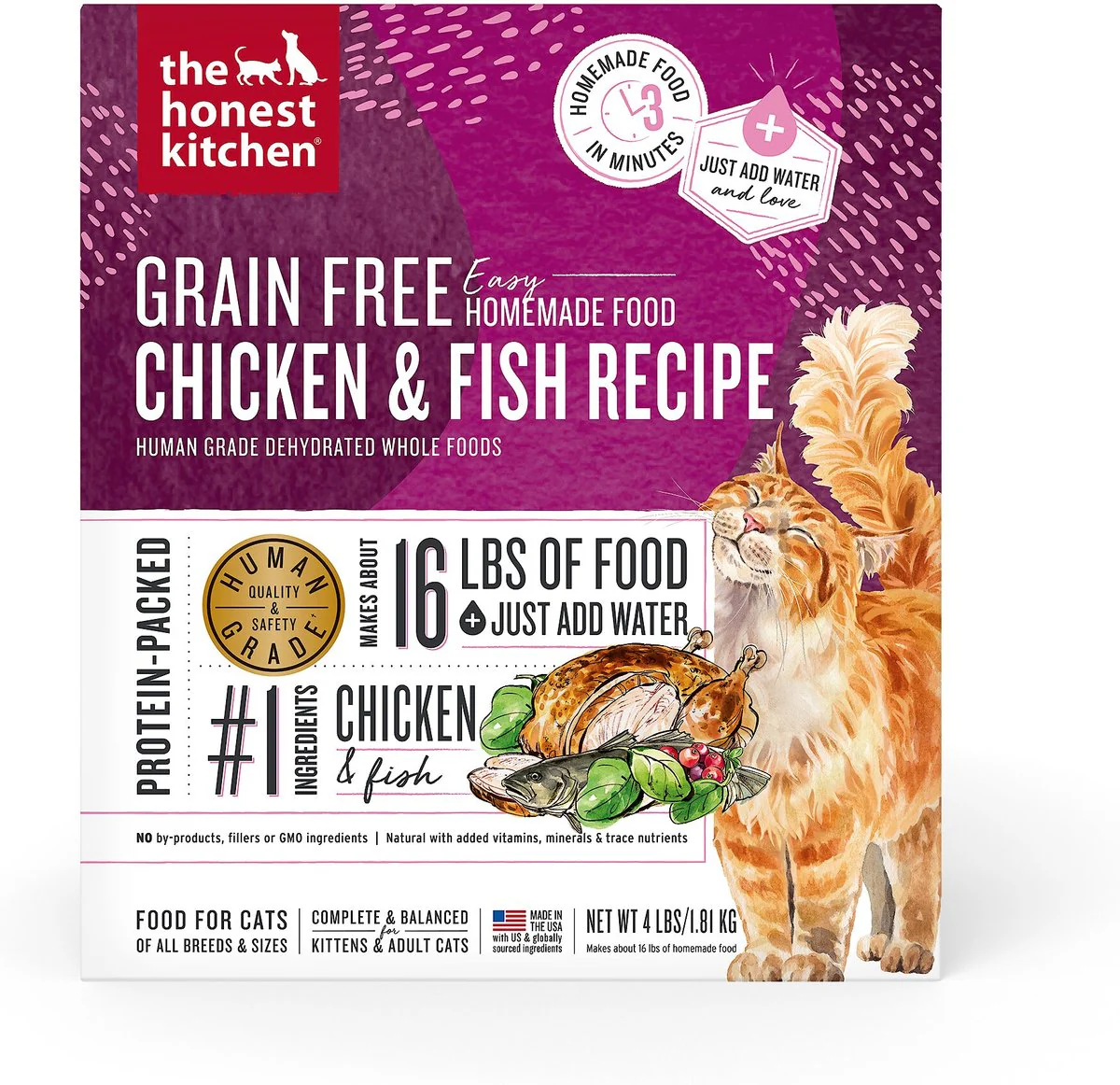 Honest Kitchen Cat Dehydrated Grain-Free Chicken & Fish Recipe - Image 2