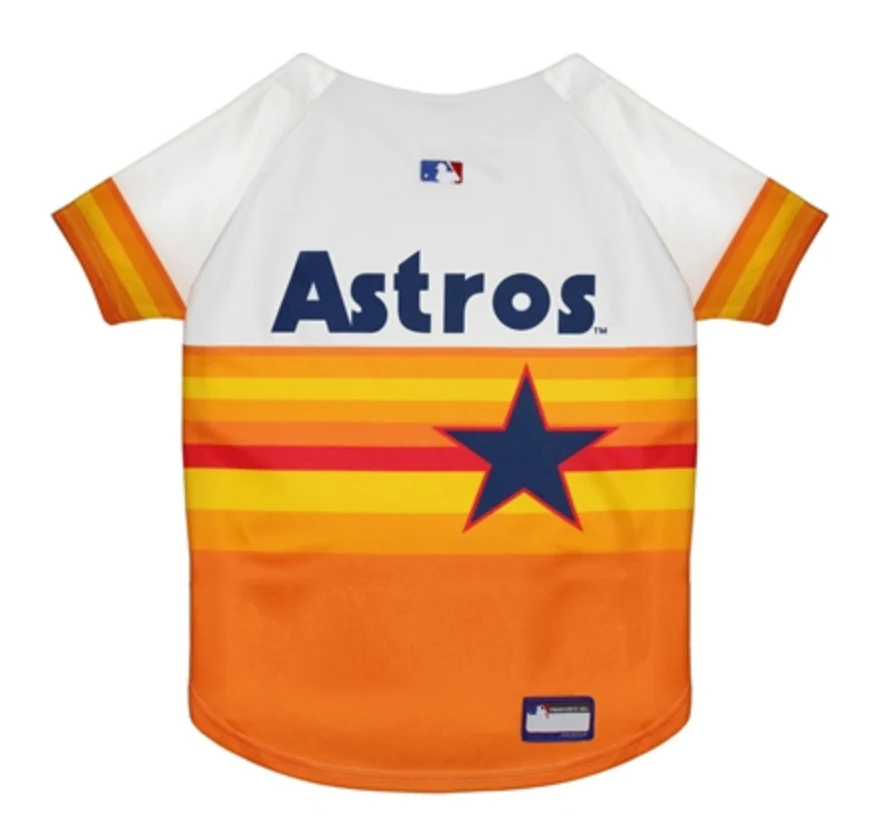Houston Astros Throwback Pet Jersey - Image 3