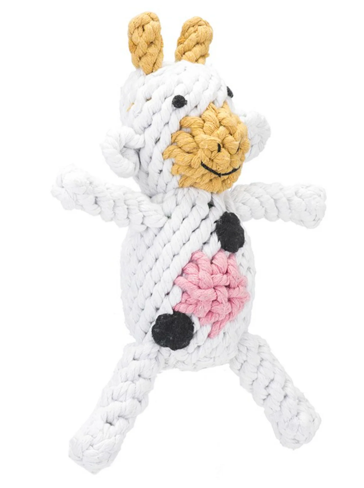 Jax & Bones Claire Cow Rope Toy - Image 3