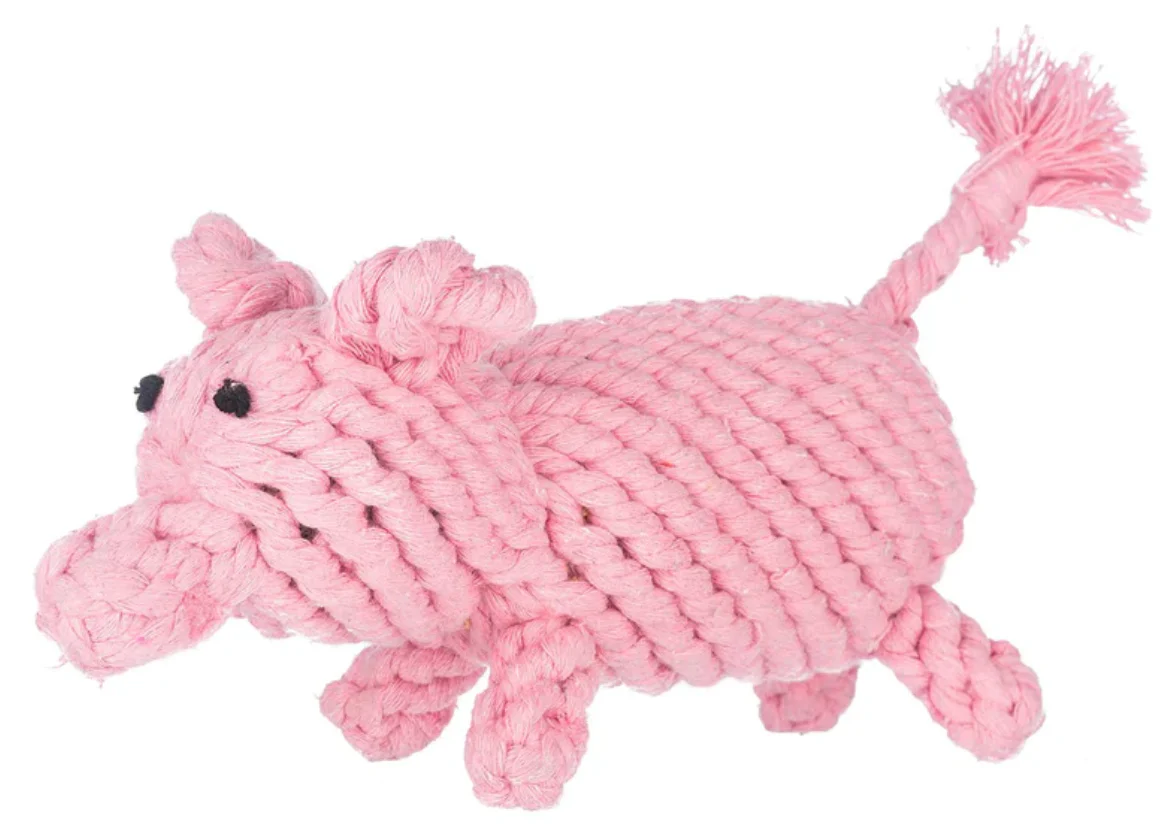 Jax & Bones Pig Rope Toy - Image 2